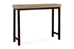Nisha Reclaimed Wood & Iron Console Table - Natural