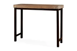 Nisha Reclaimed Wood & Iron Console Table - Natural