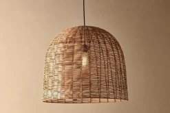 Noko Wicker Dome Pendant - Large