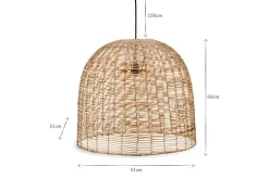 Noko Wicker Dome Pendant - Large