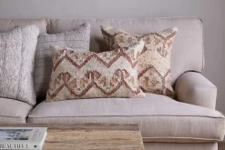Nuvali Cotton & Jute Cushion Cover - Rust