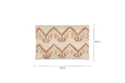 Nuvali Cotton & Jute Cushion Cover - Rust