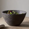 Nyati Wooden Serving Bowl - Dark Brown - Large