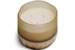 Oakmoss & Rose 3 Wick Scented Candle - Yellow - 3 Wick