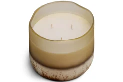 Oakmoss & Rose 3 Wick Scented Candle - Yellow - 3 Wick