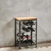 Obra Industrial Wine Rack - Mango Wood & Iron - Small