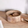 Okara Reclaimed Wood Traditional Storage Pot