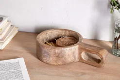 Okara Reclaimed Wood Traditional Storage Pot