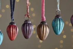 Oko Mini Drop Baubles - Mixed Matt - (Set of 12)