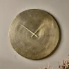 Okota Wall Hung Clock - Antique Brass - Large