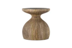 Omari Mango Wood Candlestick - Natural