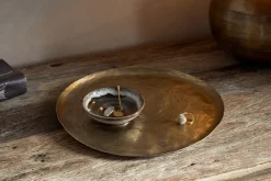 Oorja Round Tray - Brass
