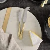 Osko Cheese & Butter Knife Set - Brushed Gold (Set of 2)