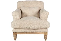 Otas Teddy Cotton Armchair - Off White