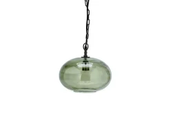 Otoro Recycled Glass Pendant - Green - Small Round