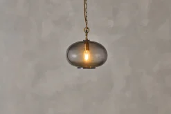 Otoro Recycled Glass Pendant - Smoke - Small Round