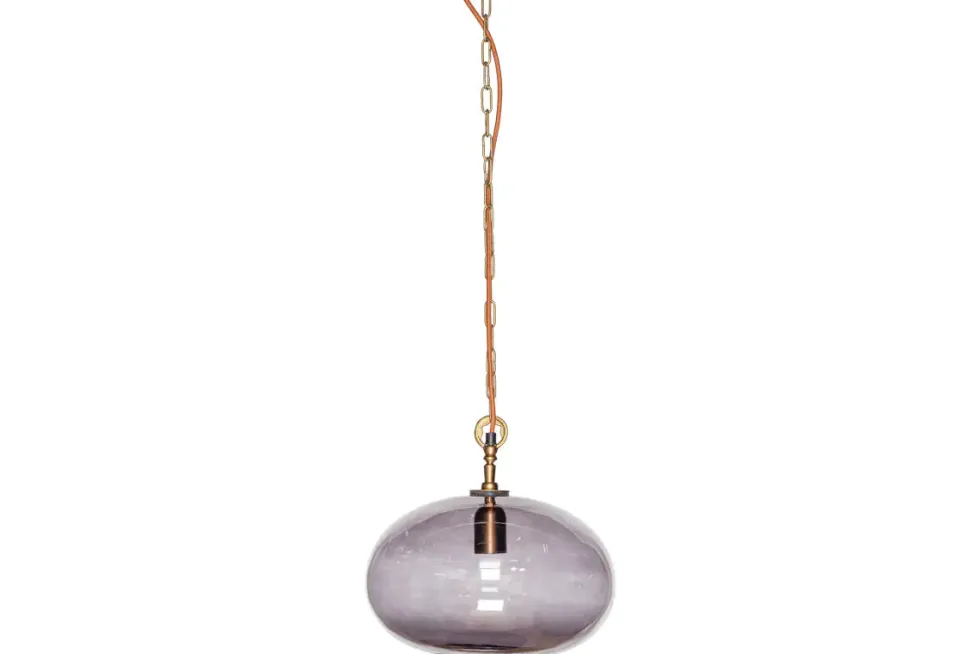 Otoro Recycled Glass Pendant - Smoke - Small Round
