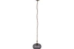 Otoro Recycled Glass Pendant - Smoke - Small Round