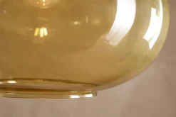 Otoro Recycled Glass Pendant - Honey - Large Round