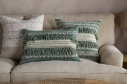 Padal Woven Cushion Cover - Green