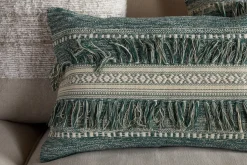 Padal Woven Cushion Cover - Green