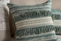 Padal Woven Cushion Cover - Green