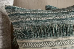 Padal Woven Cushion Cover - Green