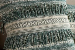 Padal Woven Cushion Cover - Green
