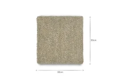Paduna Jute & Cotton Cushion Cover - Soft Blue & Brown