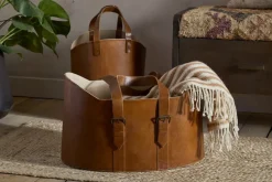 Panasi Leather Storage - Tan