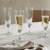 Pani Champagne Flute - Clear - (Set of 4)