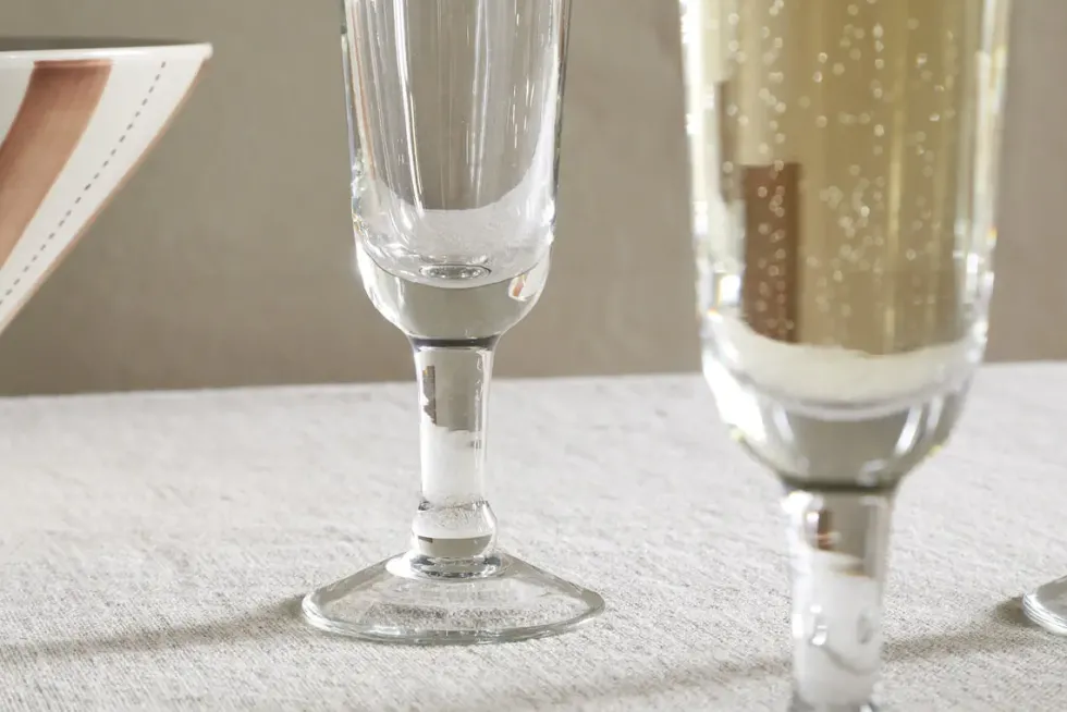Pani Champagne Flute - Clear - (Set of 4)