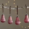 Pannee Drop Baubles - Merlot - (Set of 4)