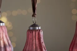 Pannee Drop Baubles - Merlot - (Set of 4)