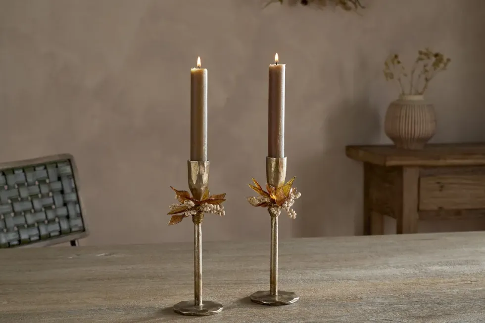 Parili Candle Holder - Ochre - (Set of 2)