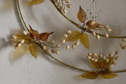 Parili Glass Wreath - Large - Ochre - Large