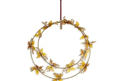 Parili Glass Wreath - Large - Ochre - Large