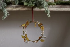 Parili Glass Wreath - Small - Ochre - Small