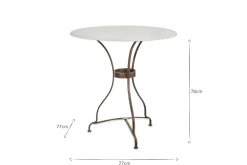 Parwaha Marble Bistro Table