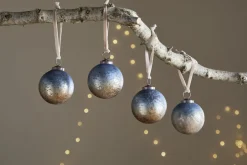 Pasali Baubles - Blue Smoke - (Set of 4)