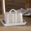 Patthar Butter Dish - Cream & Clay