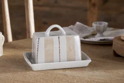 Patthar Butter Dish - Cream & Clay