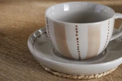 Patthar Cup & Saucer - Cream & Clay