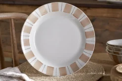 Patthar Dinnerware Set - Cream & Clay - (Set of 12)