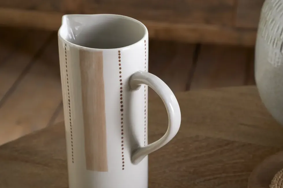Patthar Jug - Cream & Clay - Large