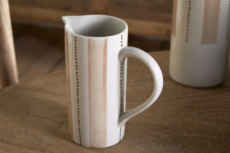 Patthar Jug - Cream & Clay - Small