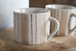 Patthar Mug - Cream & Clay - Small (Set of 2)