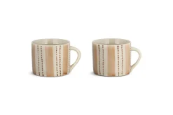 Patthar Mug - Cream & Clay - Small (Set of 2)