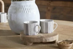 Patthar Mug - Cream & Grey - Small (Set of 2)