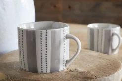 Patthar Mug - Cream & Grey - Small (Set of 2)